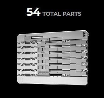 54個の構成パーツ