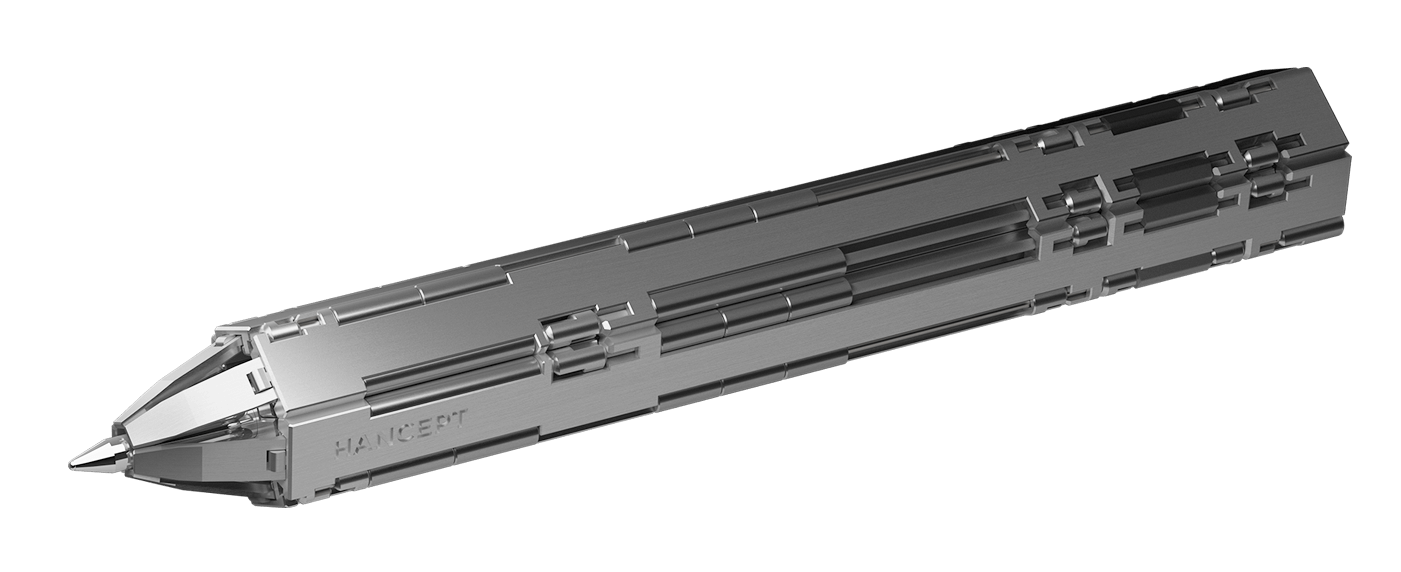 斜めから見たHANCEPT zero MKⅡのペン形状